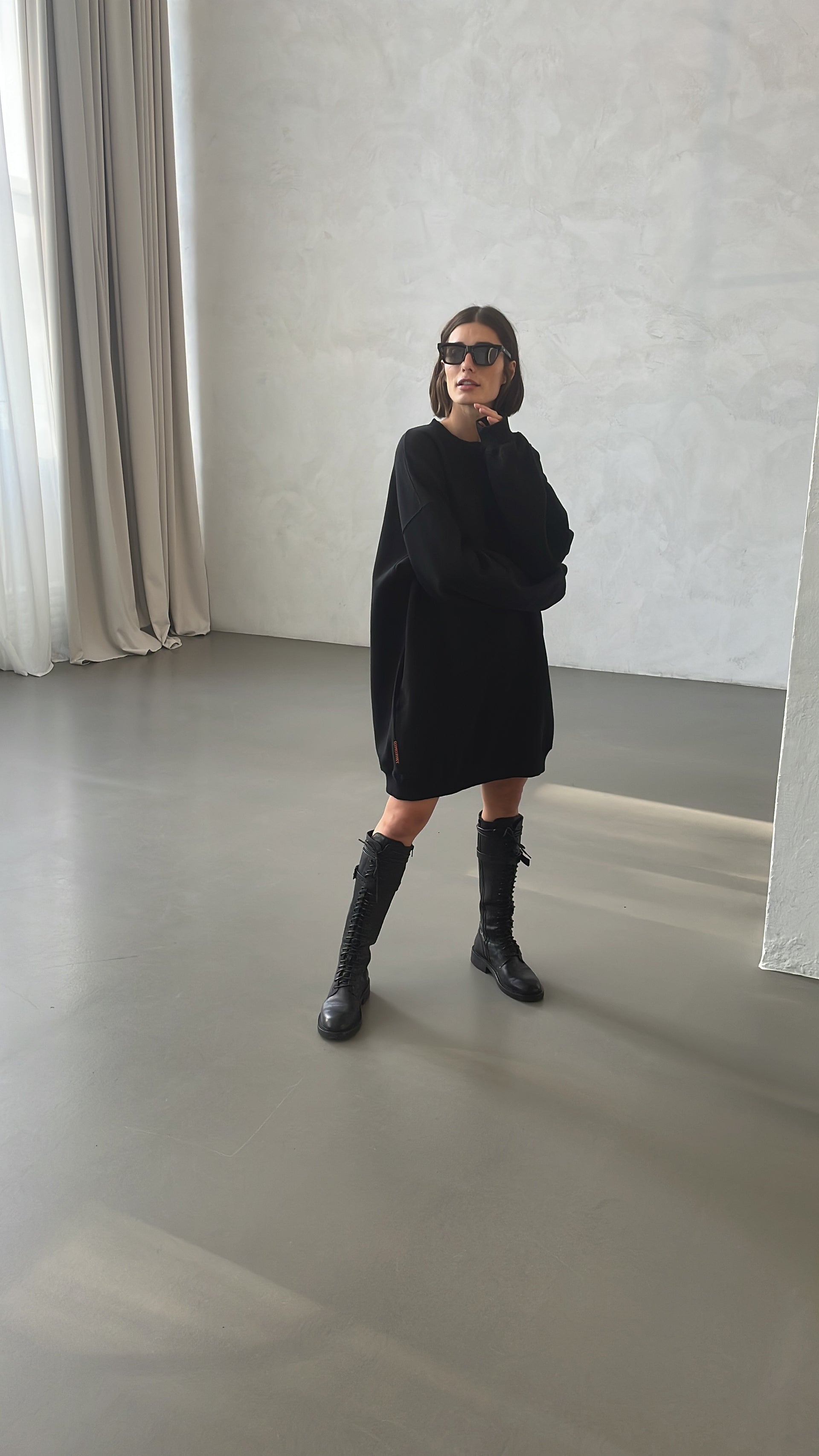Oversized cotton dress GEO