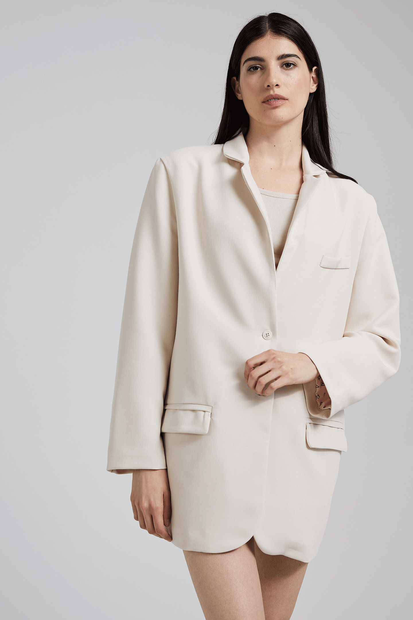 Oversized Blazer JOSEPHINE cremeweiß