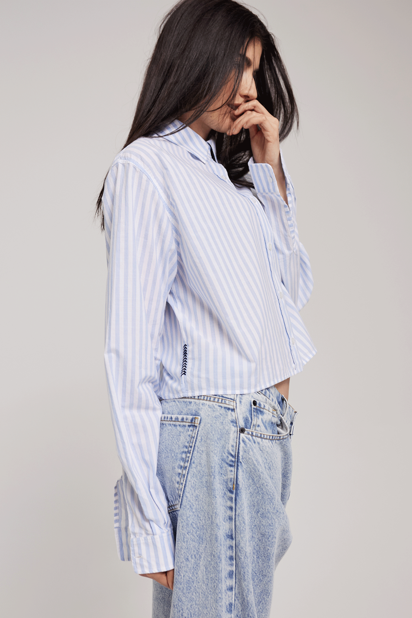 Cropped blouse LOUISE