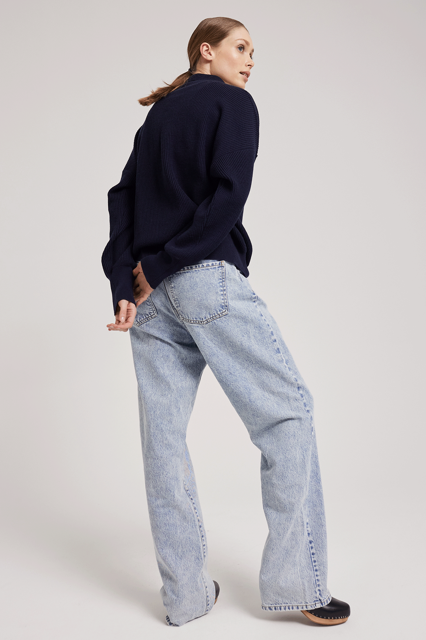 Kragenpullover ISABELLE navy