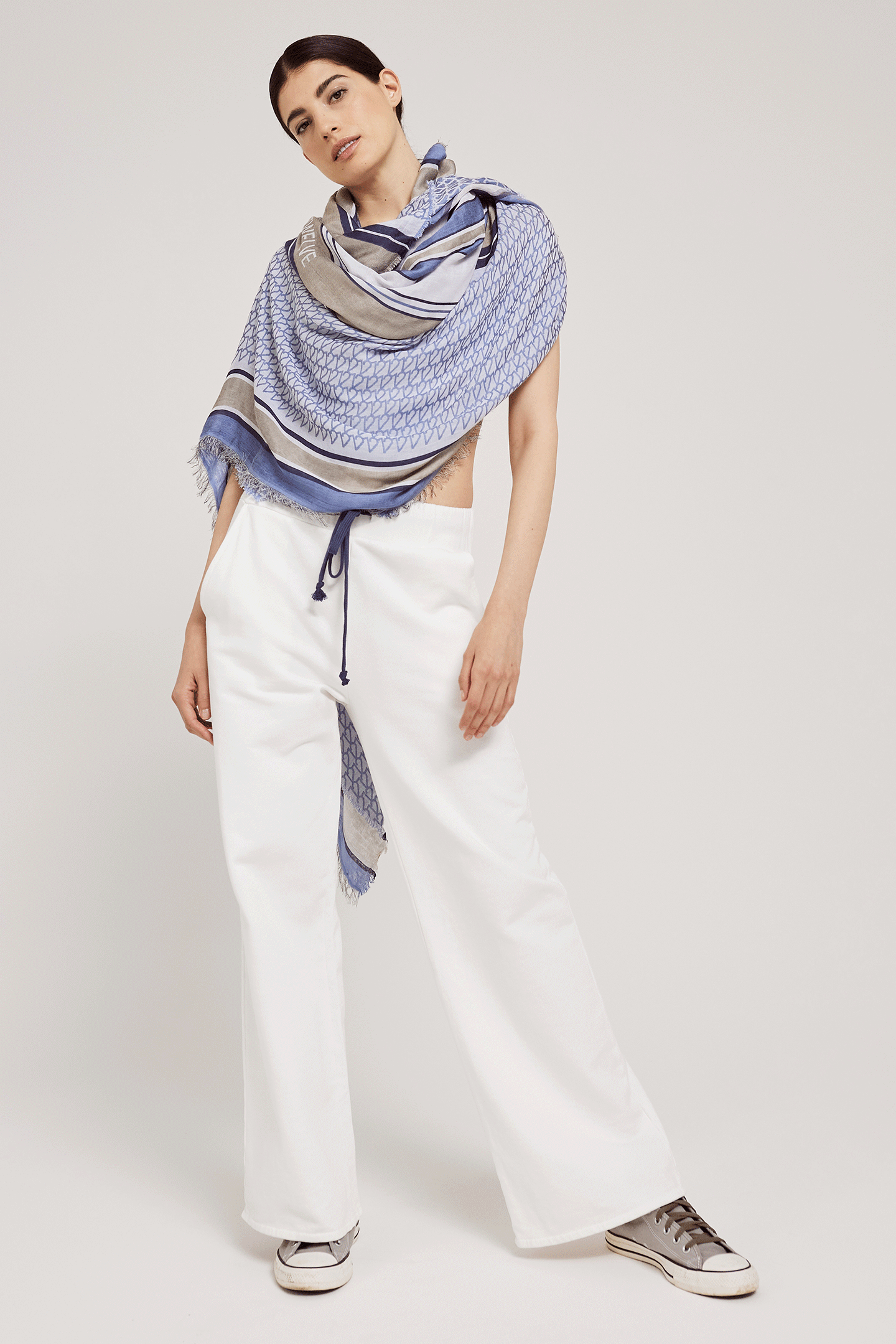 Maxi Stole LILOU Ancient Blue