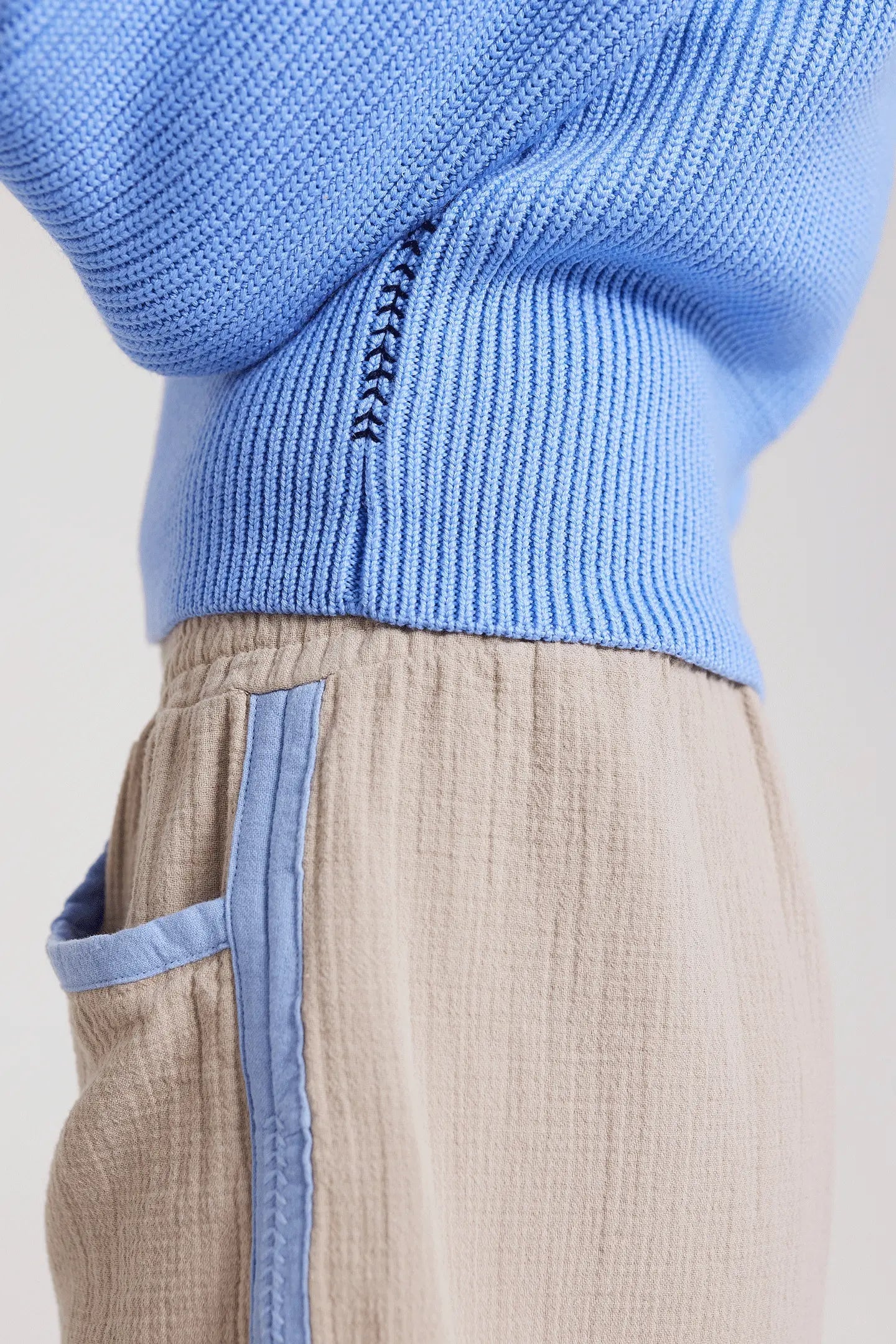 Strickpullover mit Reißverschluß JEANNE