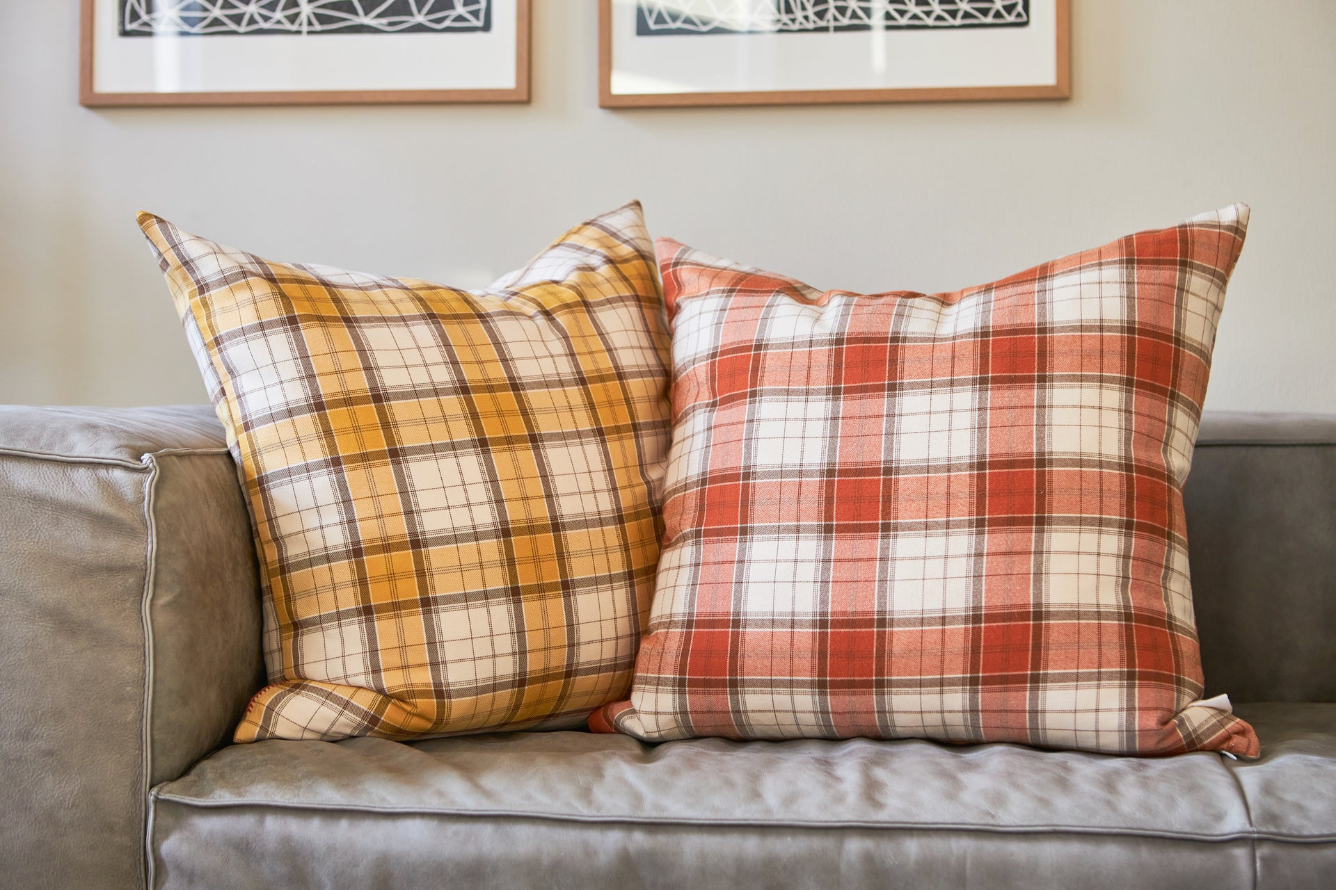 Checked Pillow