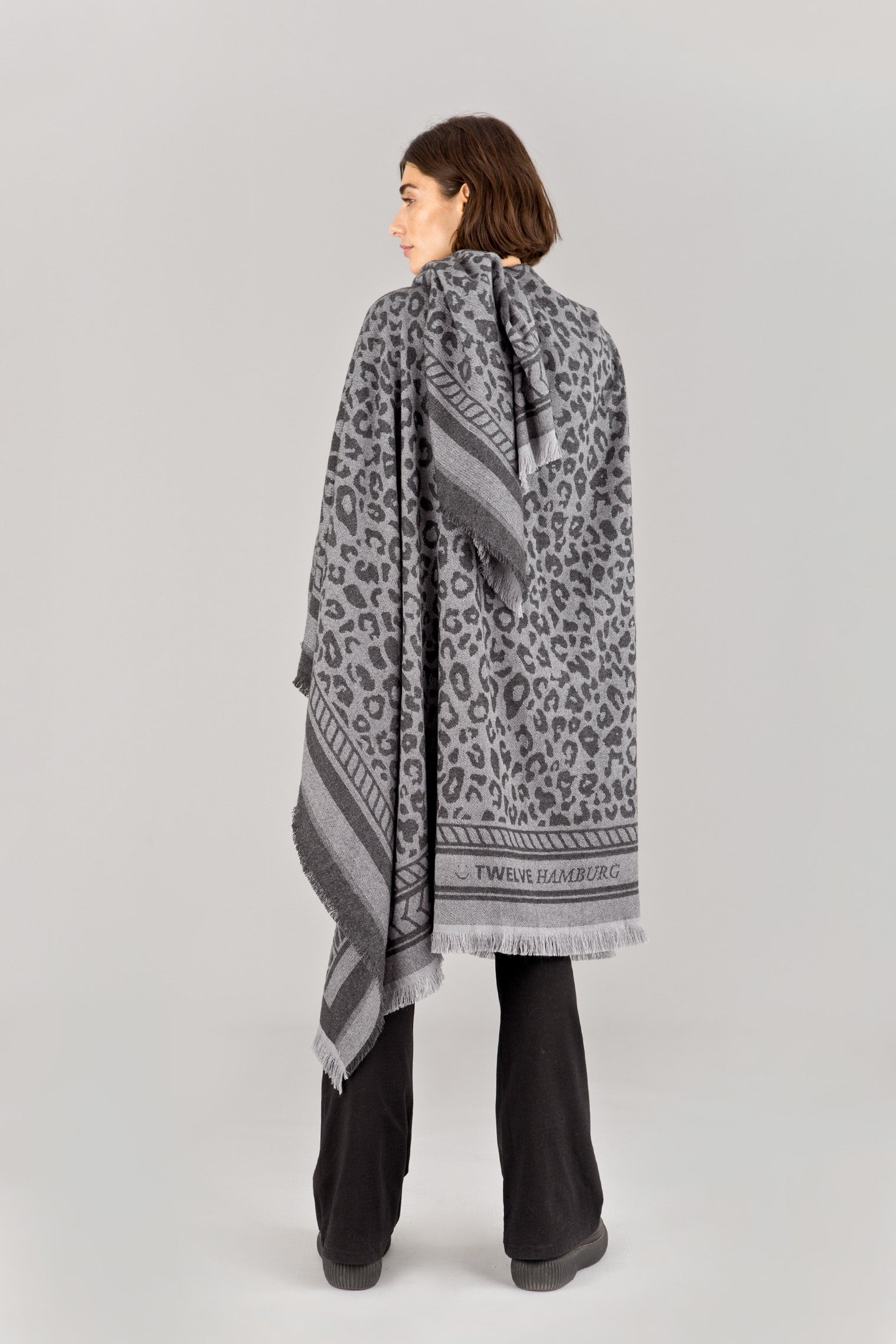 Animal Print Poncho YASMIN