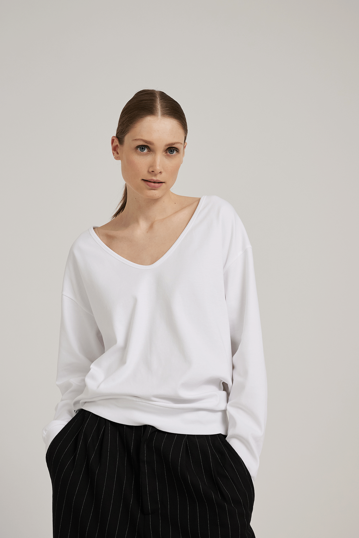 Interlock V-Neck T-Shirt JULIE