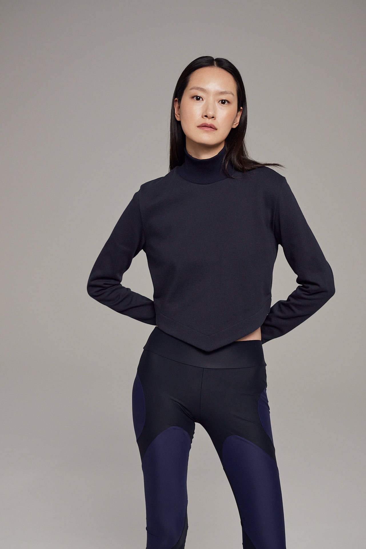 Crop top with turtleneck ROMY