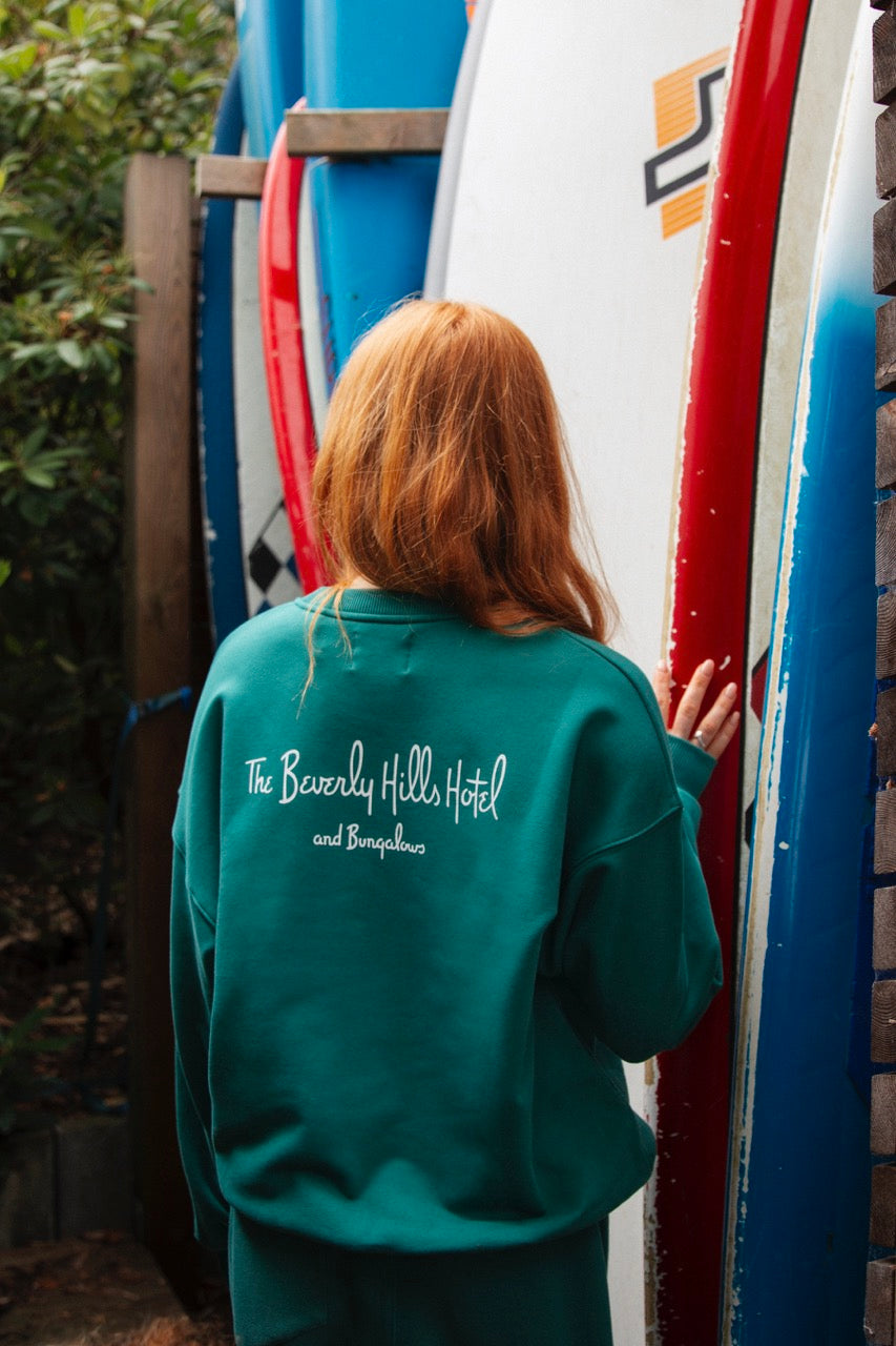 BHH CREWNECK SWEATER · DARK GREEN