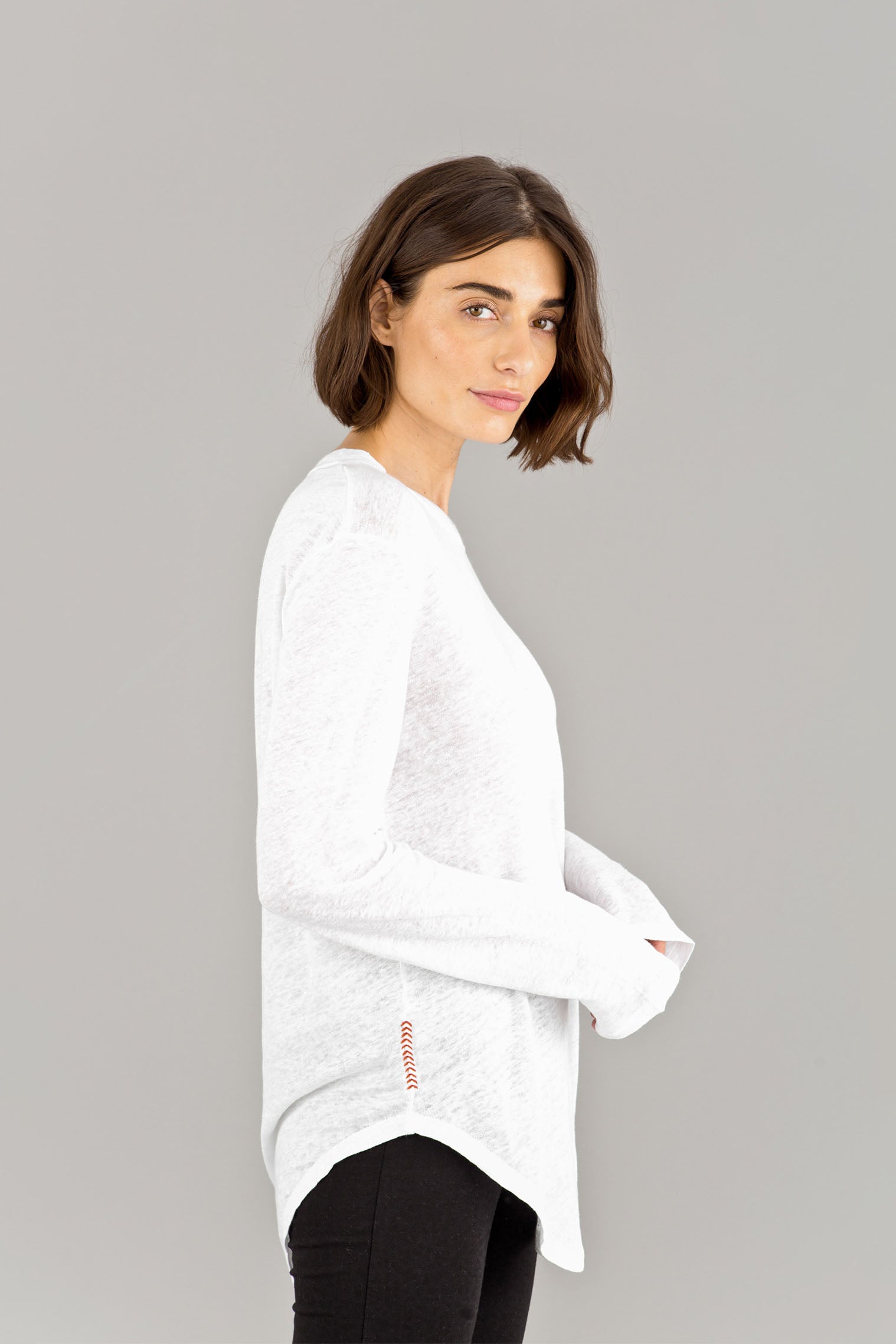 Long Sleeve Linen T-Shirt