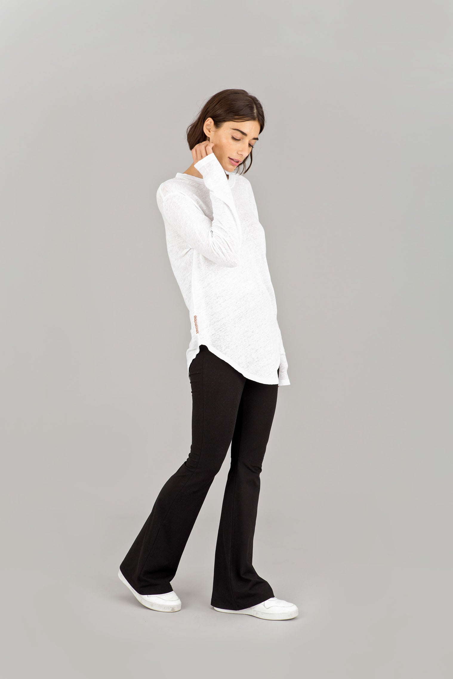 Long Sleeve Linen T-Shirt