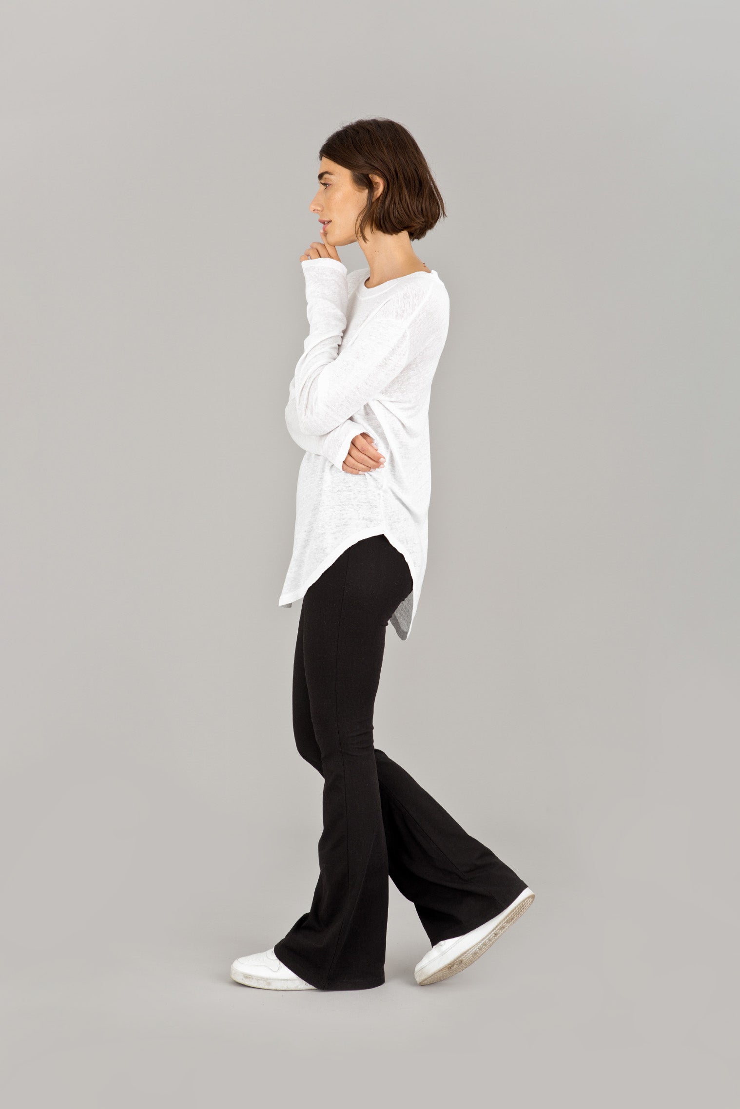 Long Sleeve Linen T-Shirt