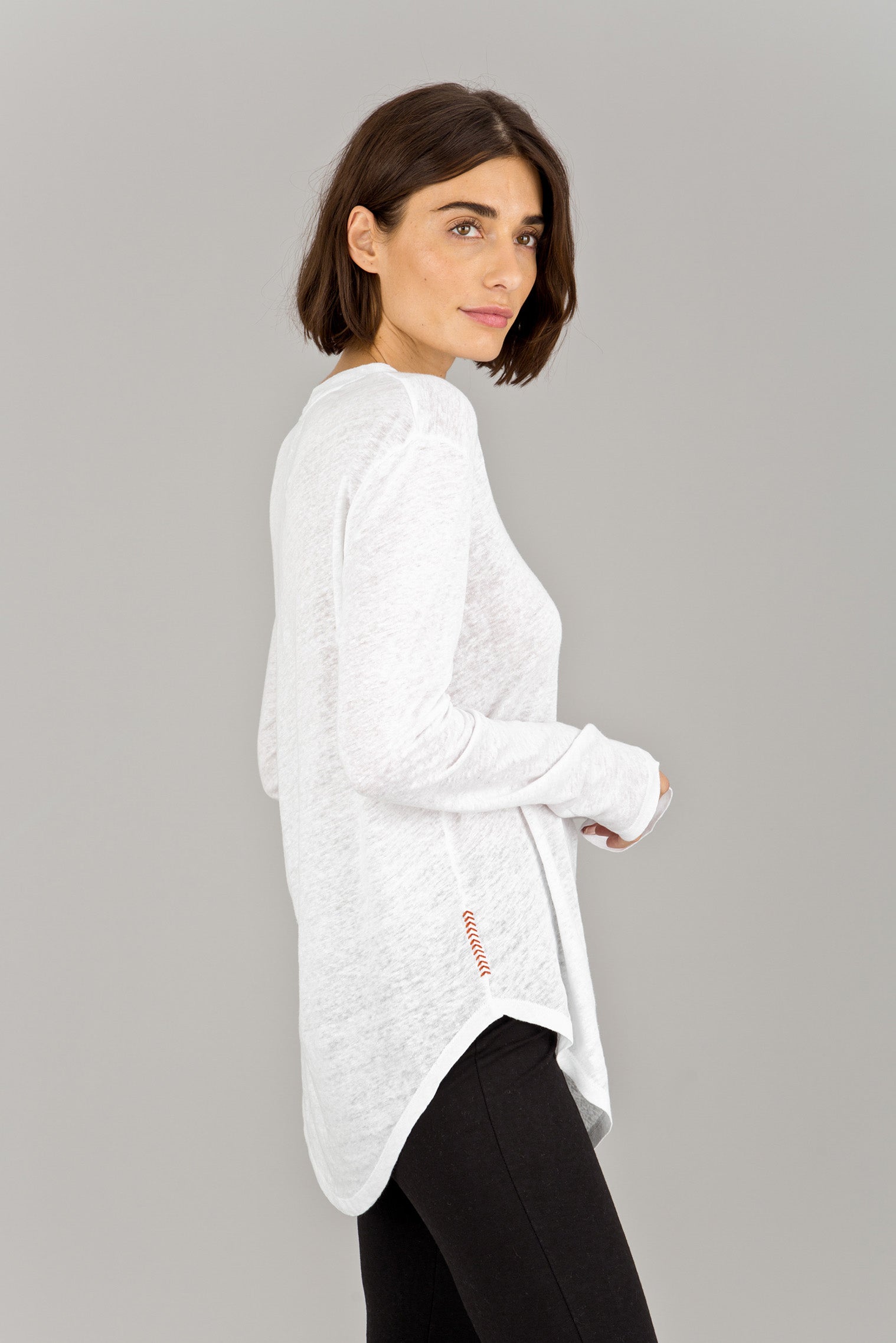 Long Sleeve Linen T-Shirt